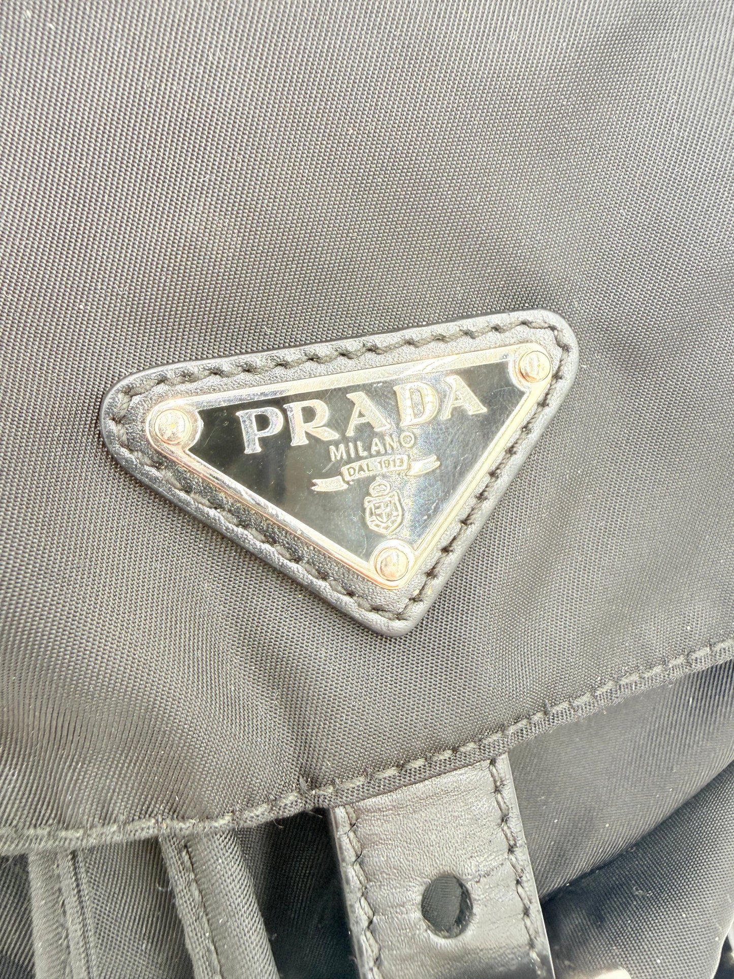 Backpack Luxury Designer By Prada In Black, Size:Small