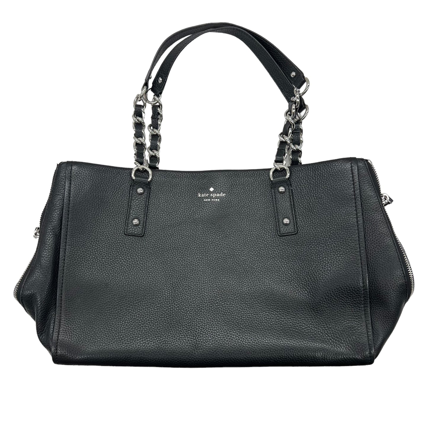 BLACK HANDBAG DESIGNER by KATE SPADE Size:LARGE