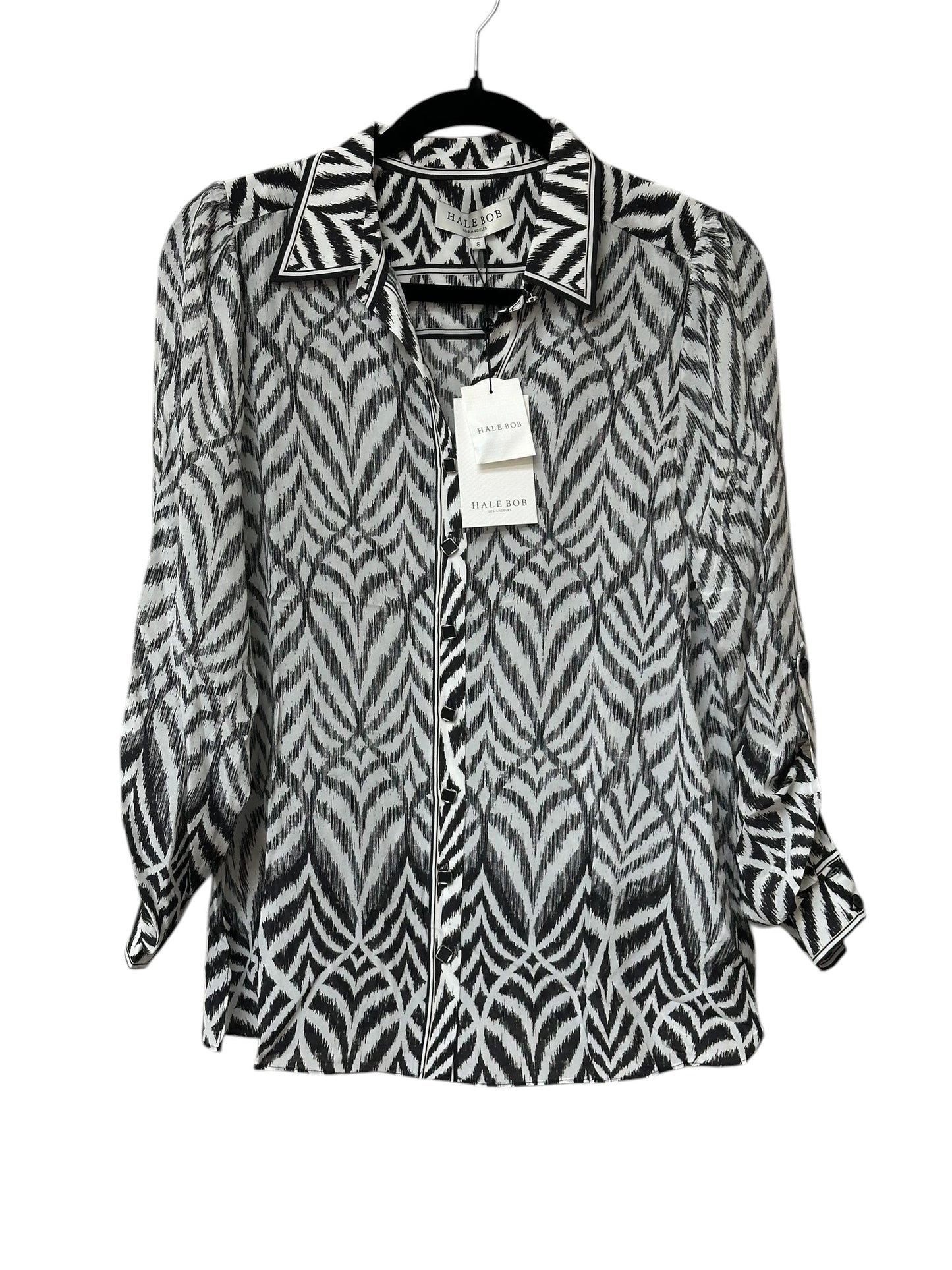 Blouse Ls By Hale Bob In Animal Print, Size:Xs