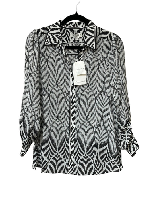 Blouse Ls By Hale Bob In Animal Print, Size:S