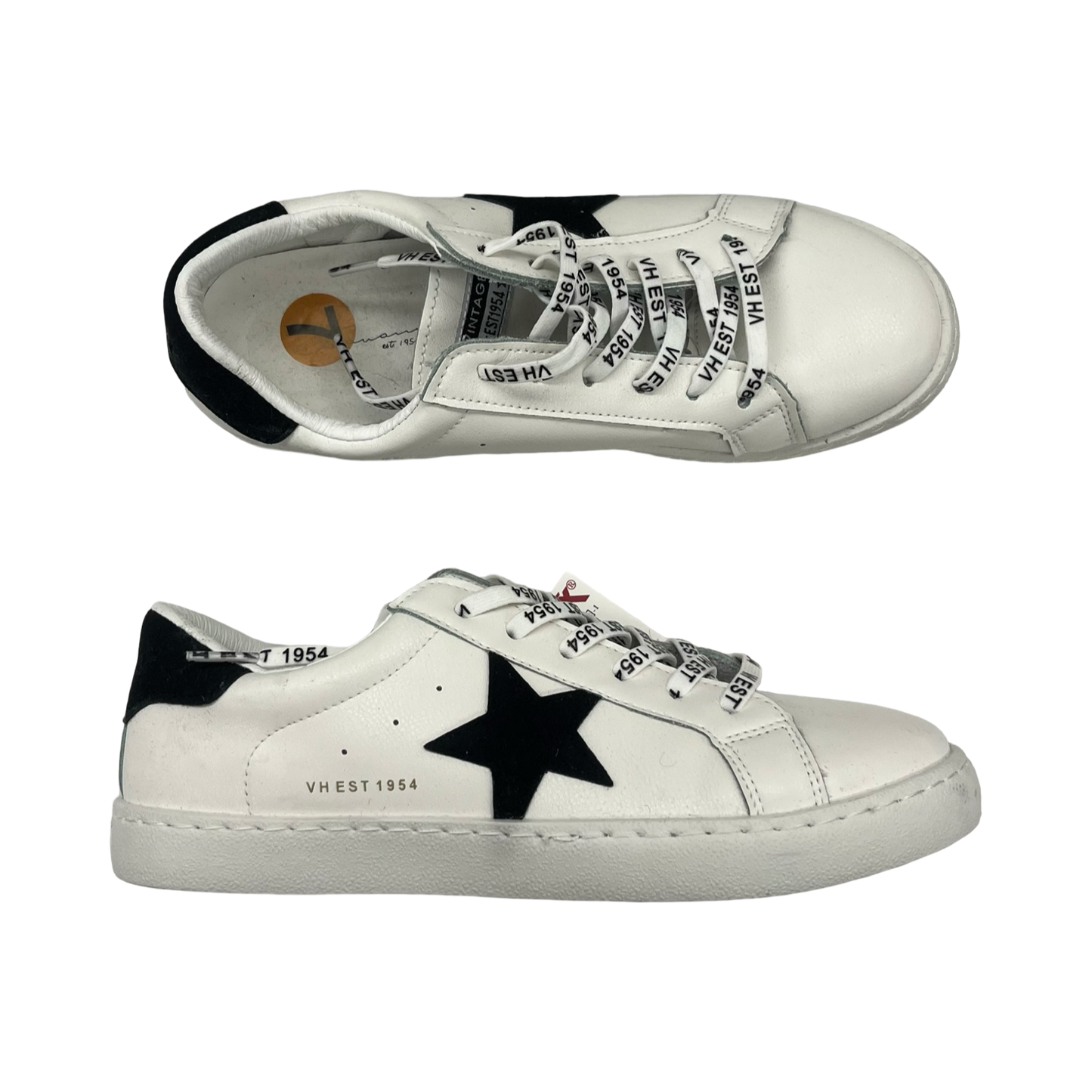 Shoes Sneakers By Vintage Havana In Black & White, Size:7