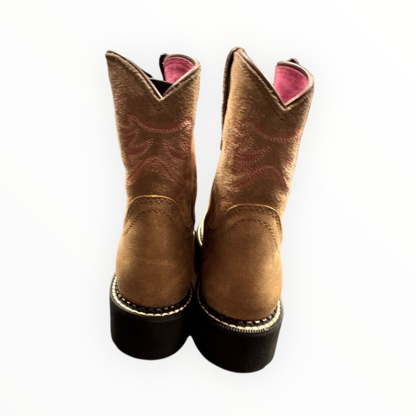 Boots Western By Ariat In Brown, Size:7