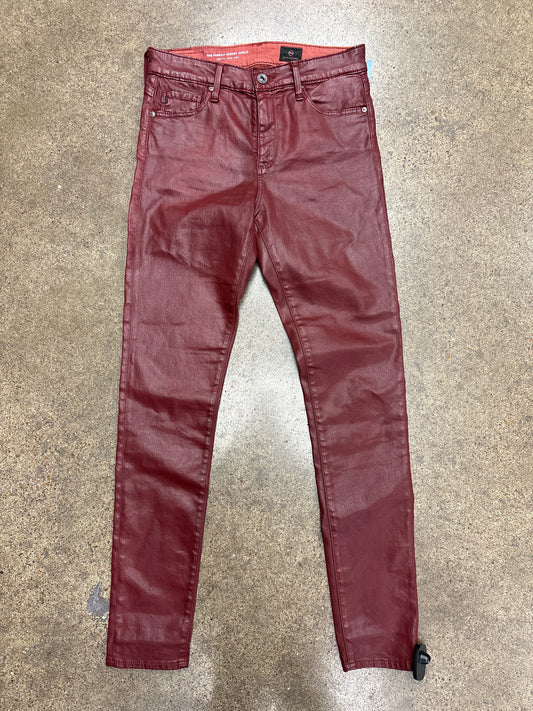 Jeans Skinny By Adriano Goldschmied In Red, Size:4