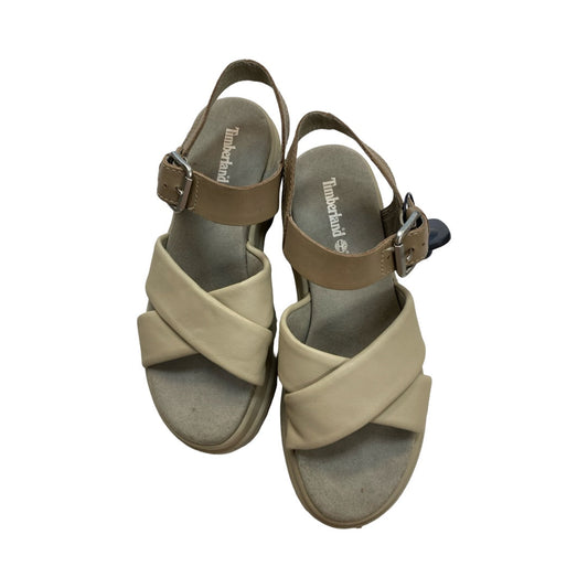 Sandals Flats By Timberland In Tan, Size:6.5