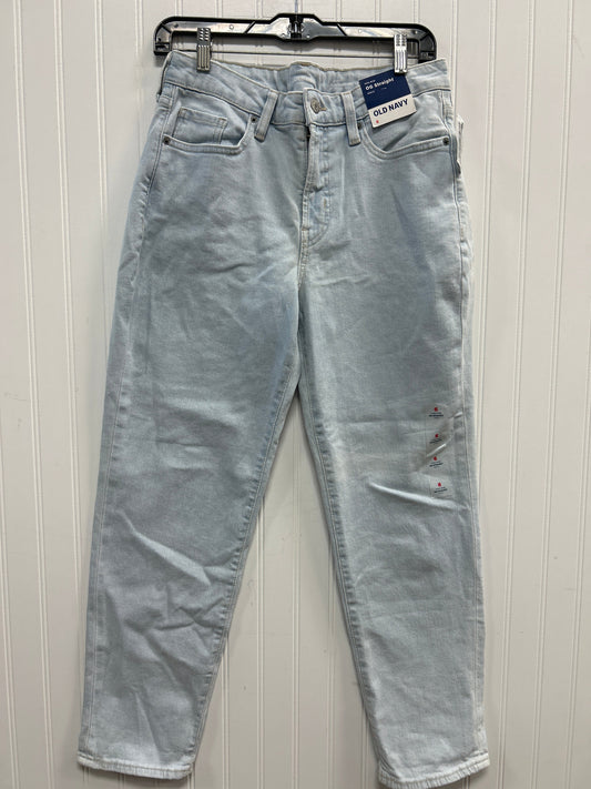 Jeans Straight By Old Navy In Blue Denim, Size:6