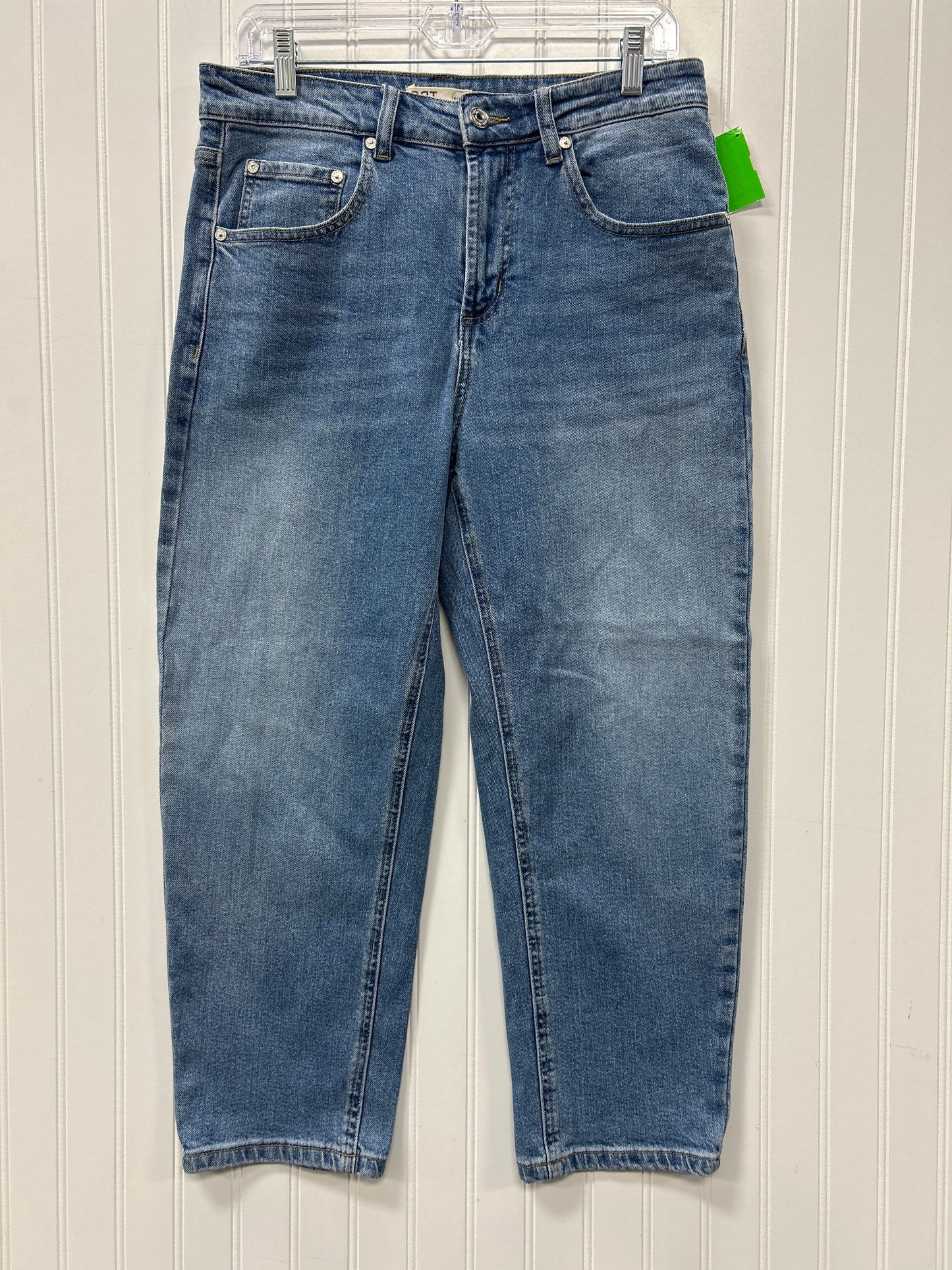 Jeans Wide Leg By Oat In Blue Denim, Size:6
