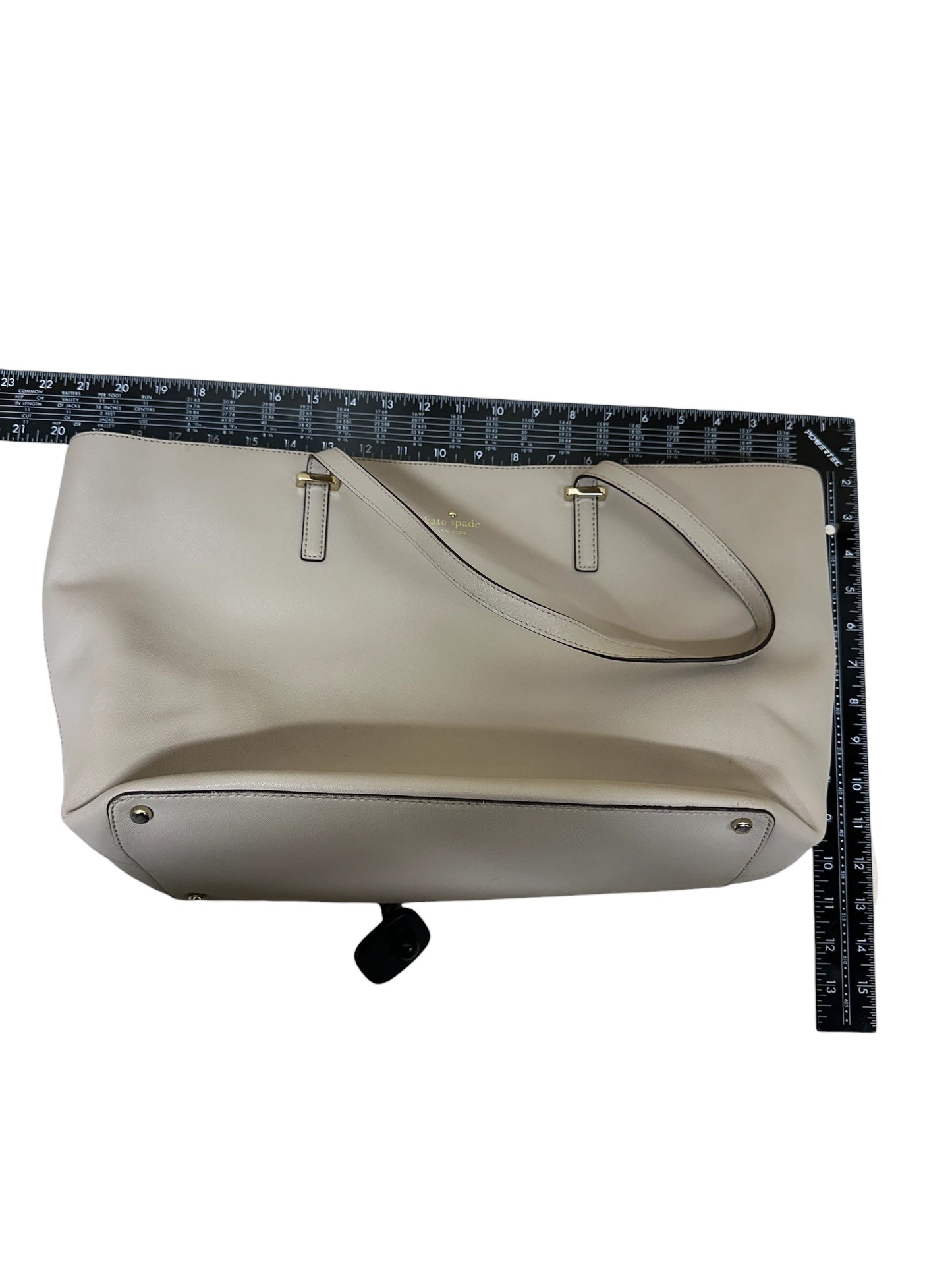 Handbag Designer By Kate Spade In Beige, Size:Large