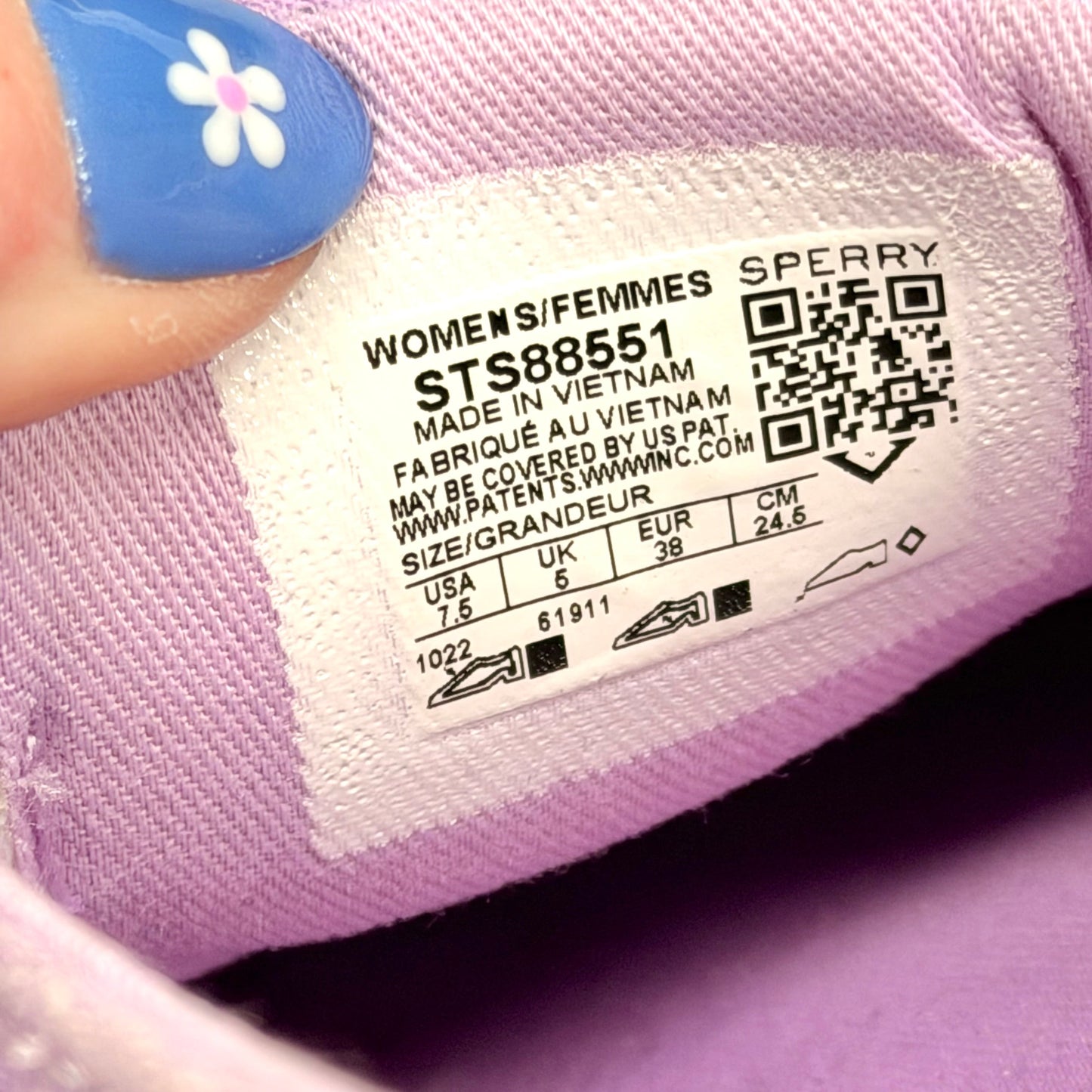 Shoes Sneakers By Sperry In Purple, Size: 7.5