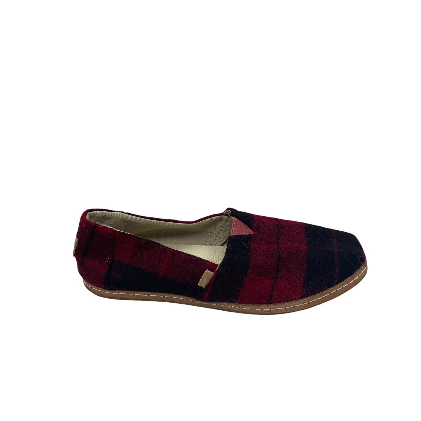 RED SHOES FLATS by TOMS Size:8.5