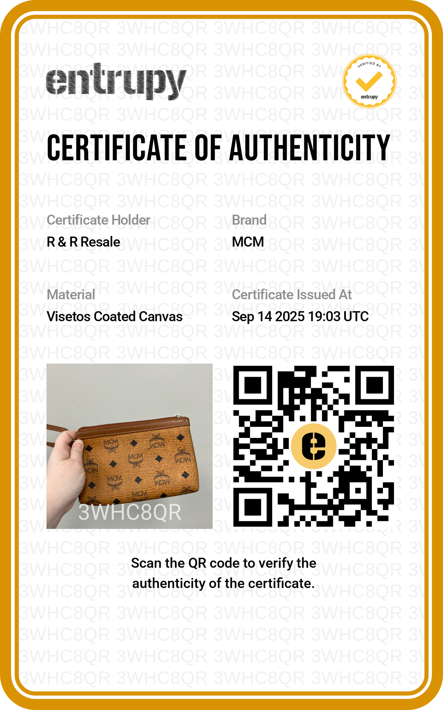 Wristlet Luxury Designer By Mcm In Brown, Size:Small