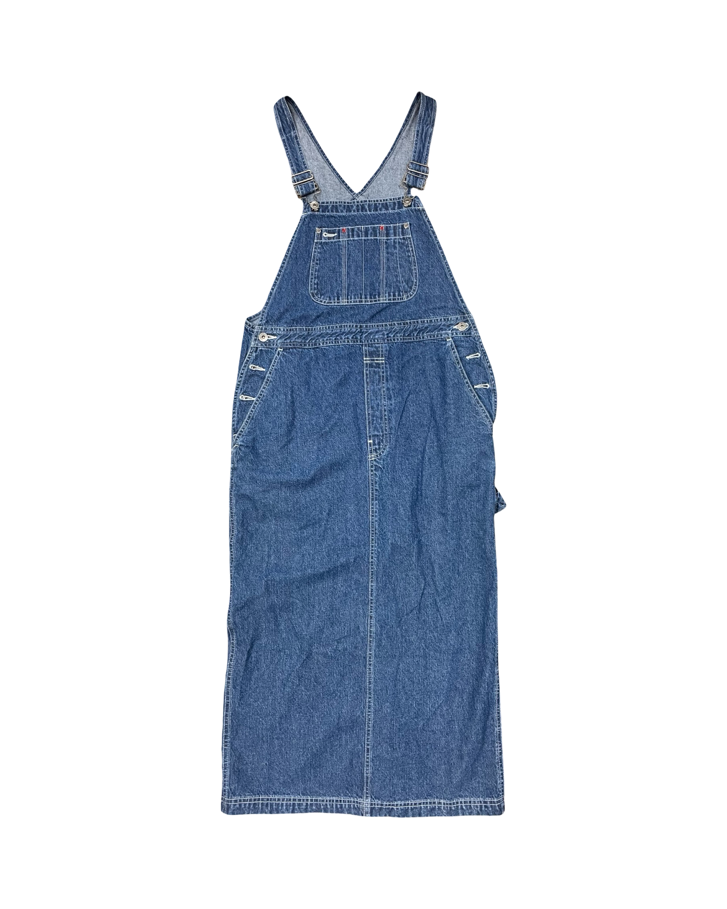 Dress Casual Maxi By Crazy Horse In Blue Denim, Size:4