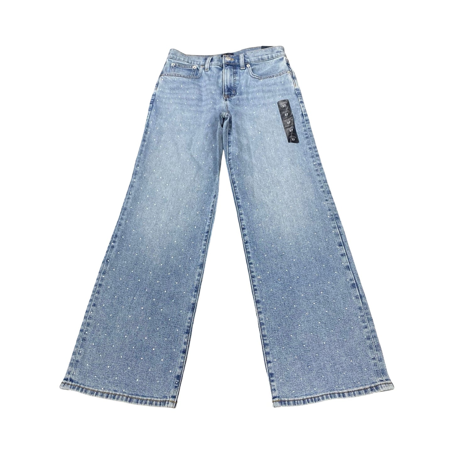 Jeans Wide Leg By J. Crew In Blue Denim, Size:4