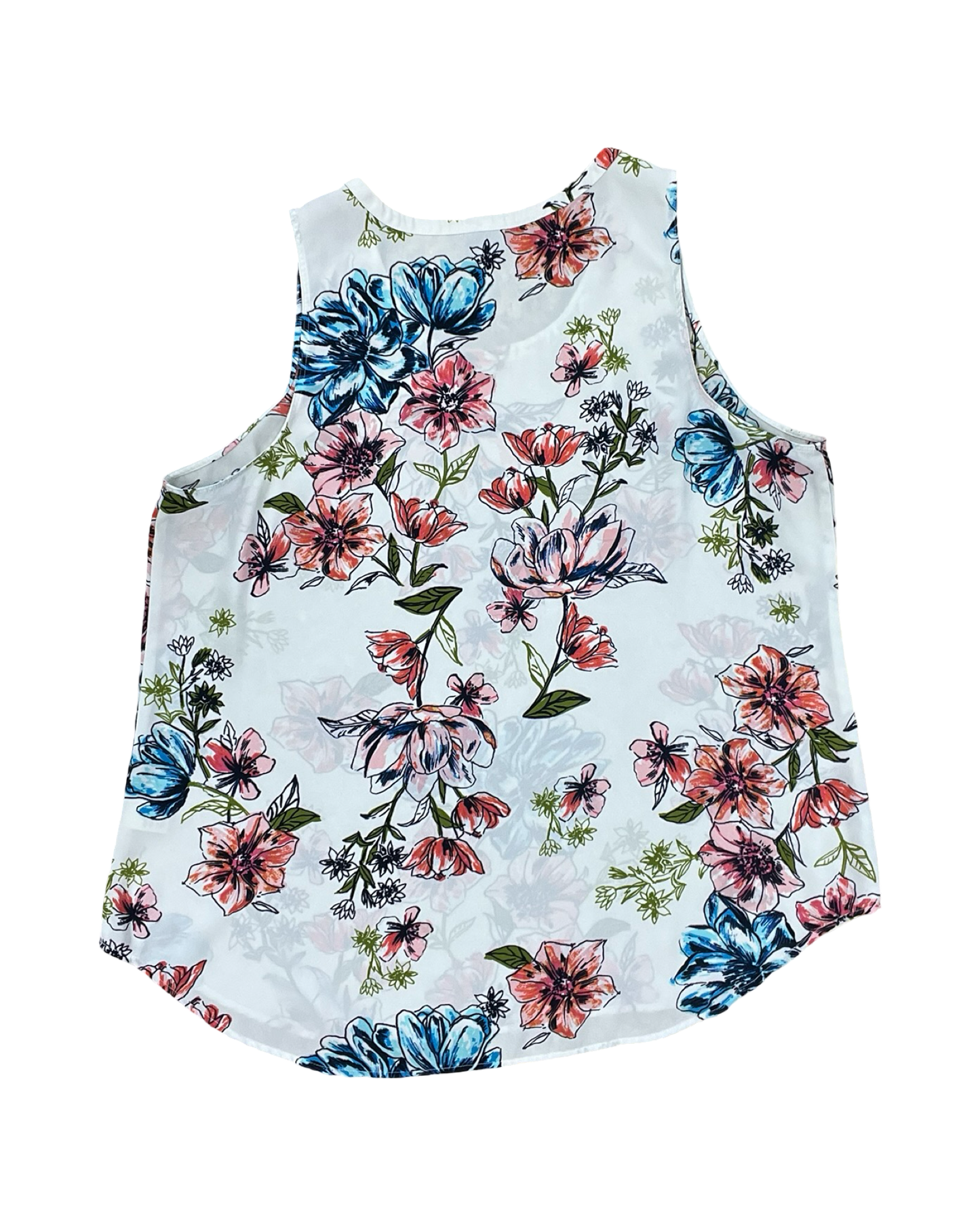 Top Sleeveless By Van Heusen In White, Size:Xl