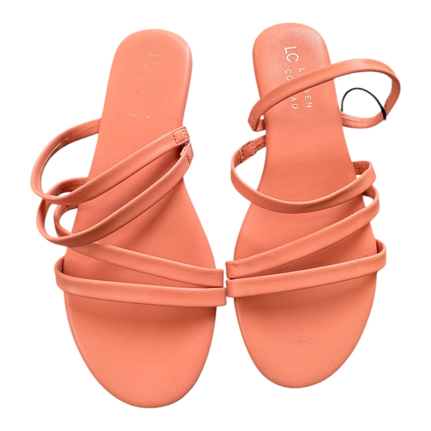 Sandals Flats By Lc Lauren Conrad In Coral, Size:6