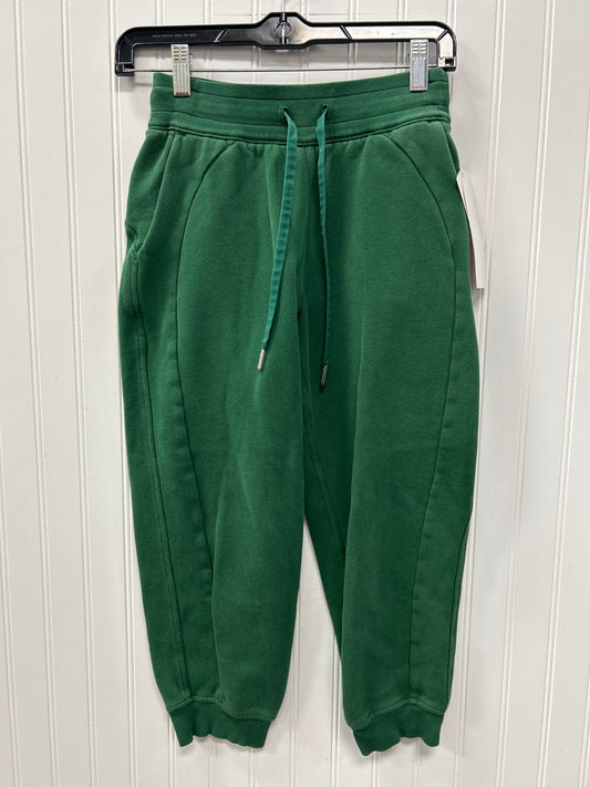 Athletic Pants By Lululemon In Green, Size:Xs