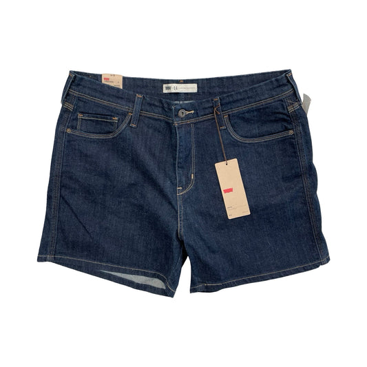 Shorts By Levis In Blue Denim, Size:14