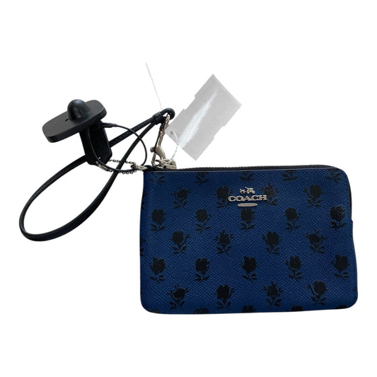 Wristlet Designer By Coach In Blue, Size:Small