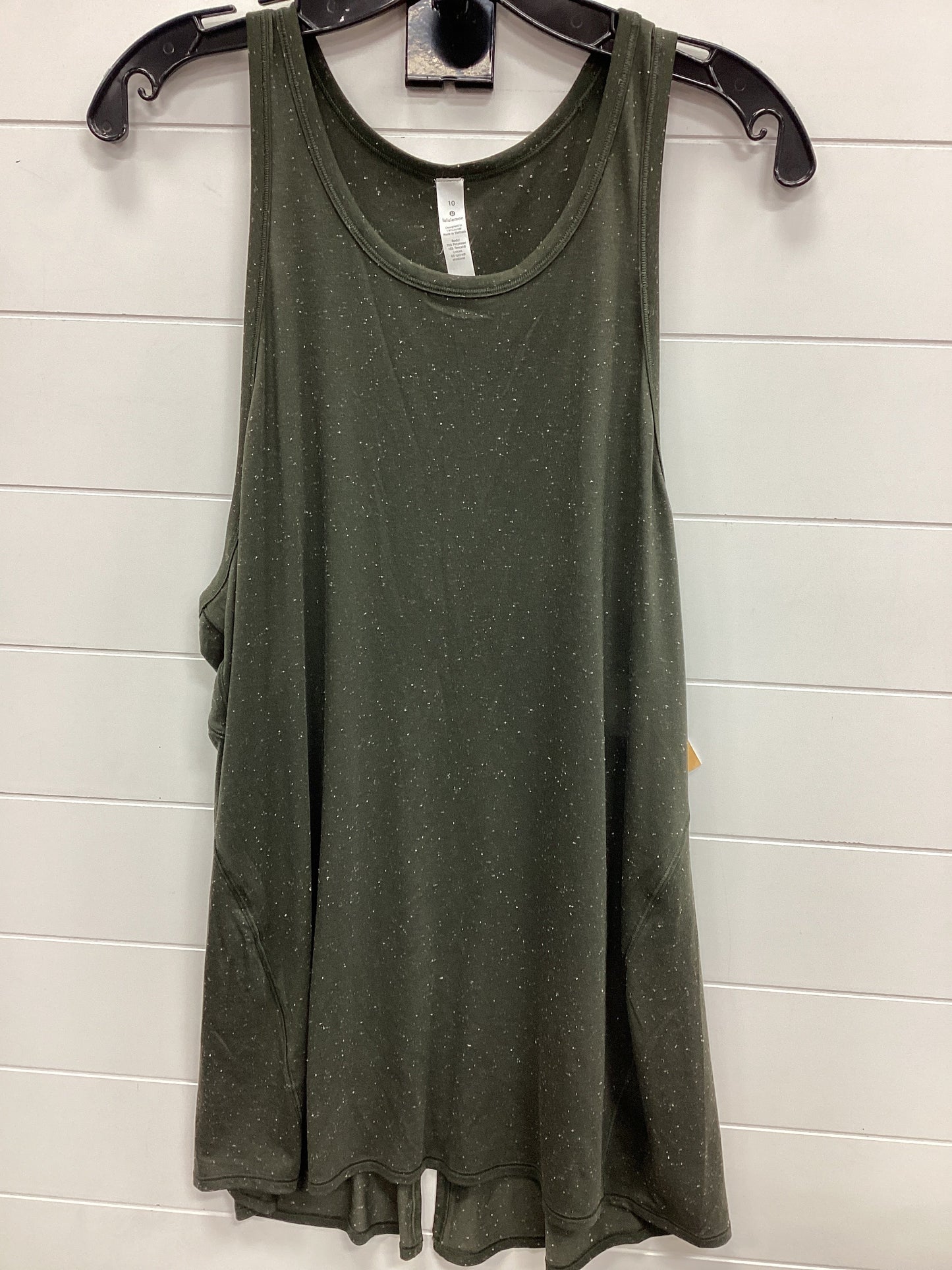 Athletic Tank Top By Lululemon In Green, Size:10