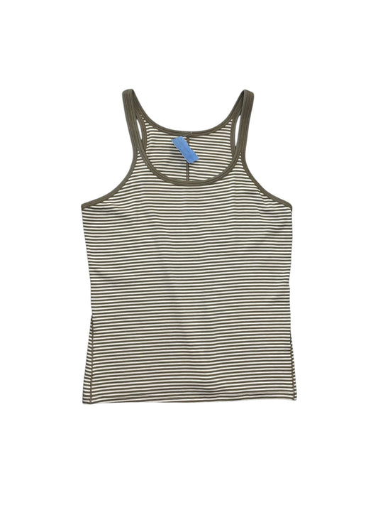 Athletic Tank Top By Lululemon In Striped Pattern, Size:M