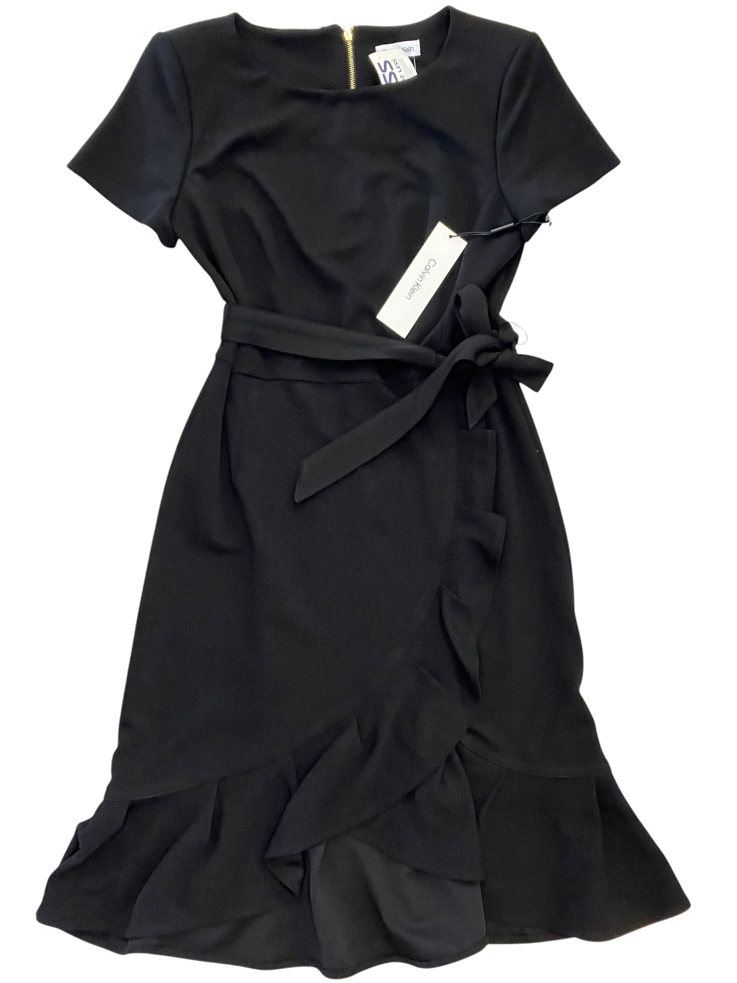 Dress Work By Calvin Klein In Black, Size:S