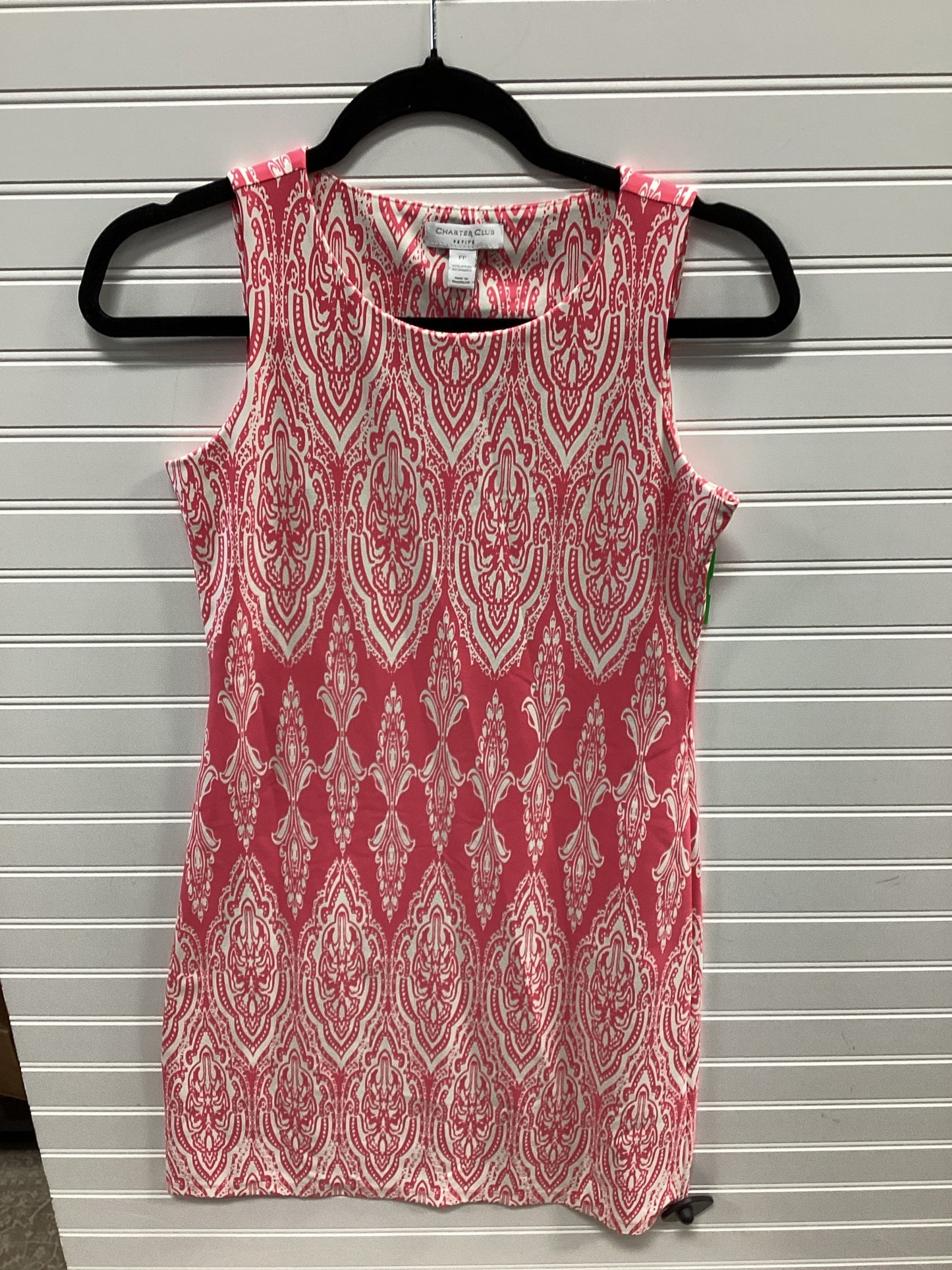 Dress Casual Short By Charter Club In Pink & White, Size:Sp