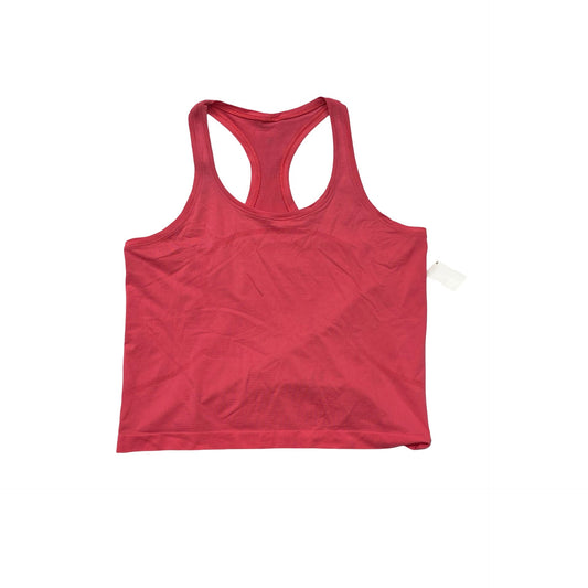 Athletic Tank Top By Lululemon In Pink, Size:12