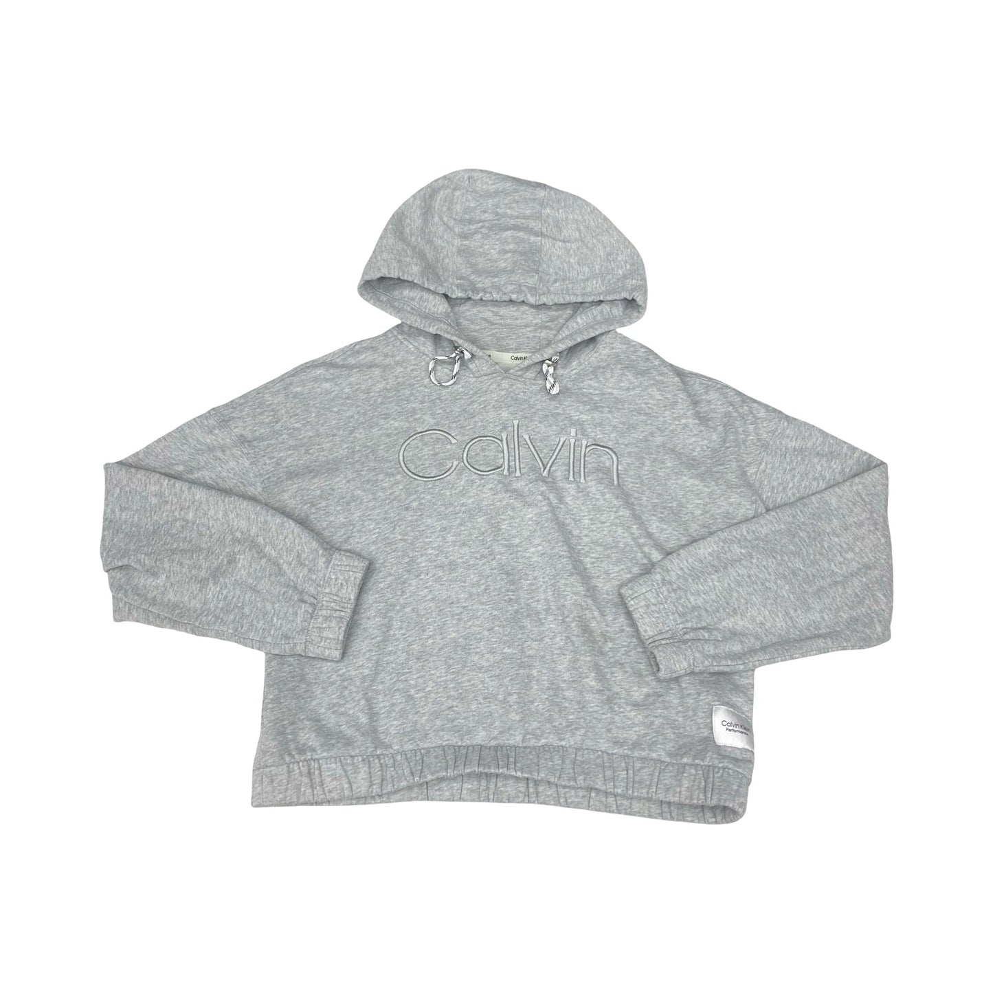 Sweatshirt Hoodie By Calvin Klein Performance In Grey, Size:L