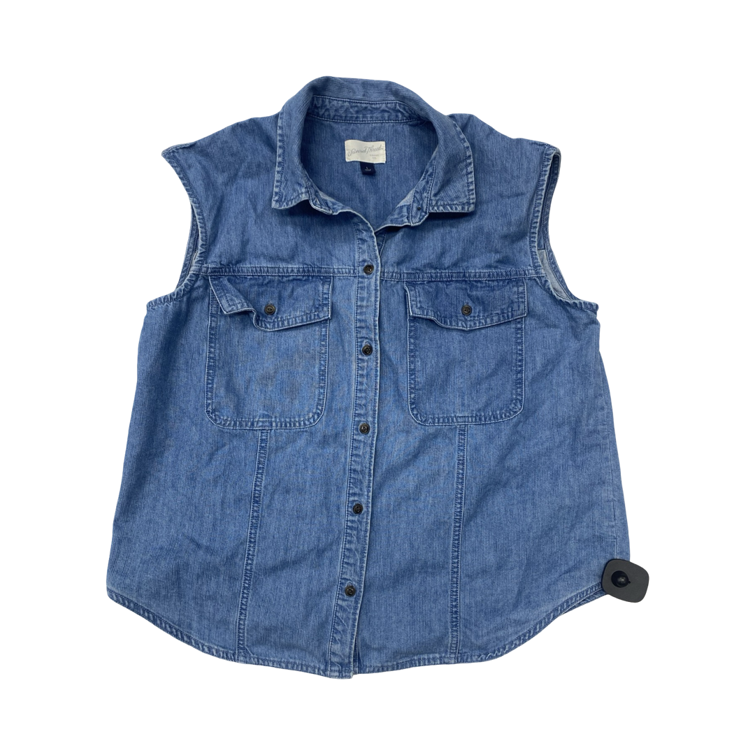 Vest Other By Universal Thread In Blue Denim, Size:L