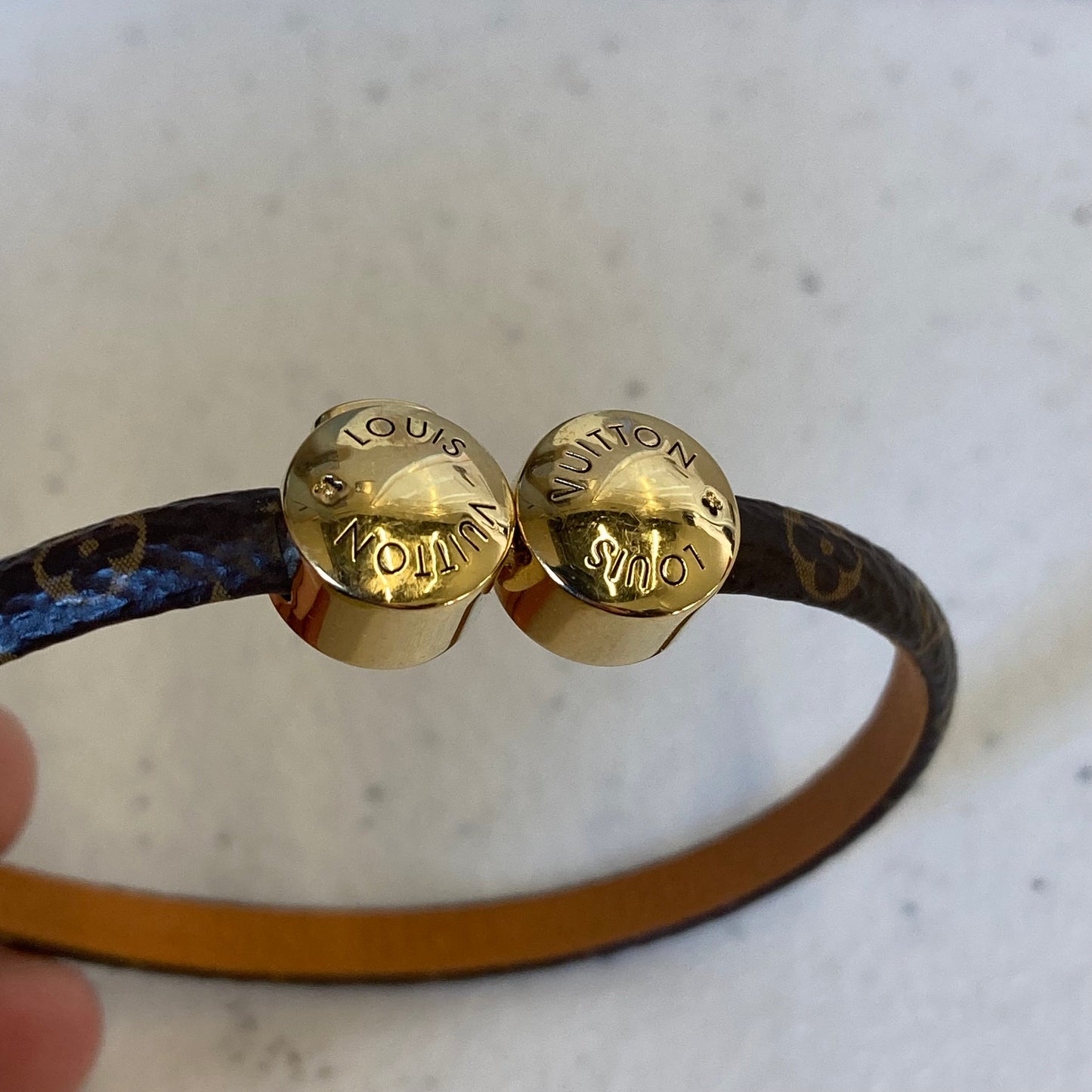 Bracelet Luxury Designer By Louis Vuitton In Brown & Gold