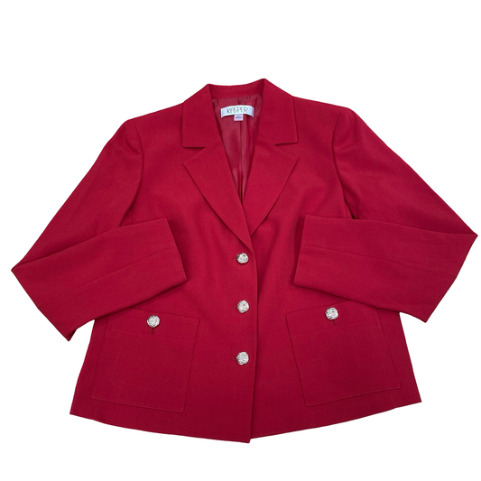 Blazer By Kasper In Red, Size:S