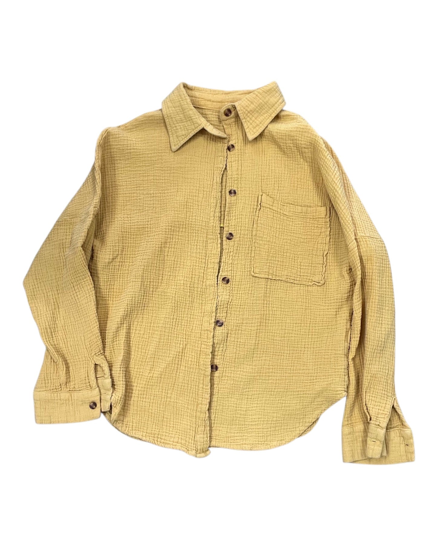 Top Ls By Clothes Mentor In Yellow, Size:M