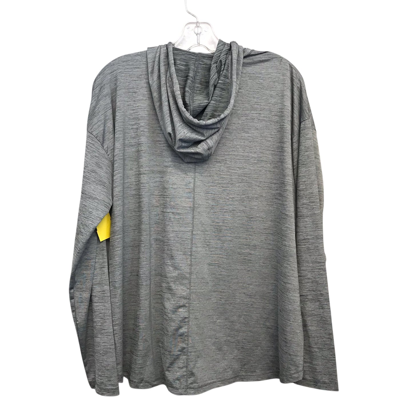 Athletic Top Ls Hoodie By Eddie Bauer In Grey, Size:M