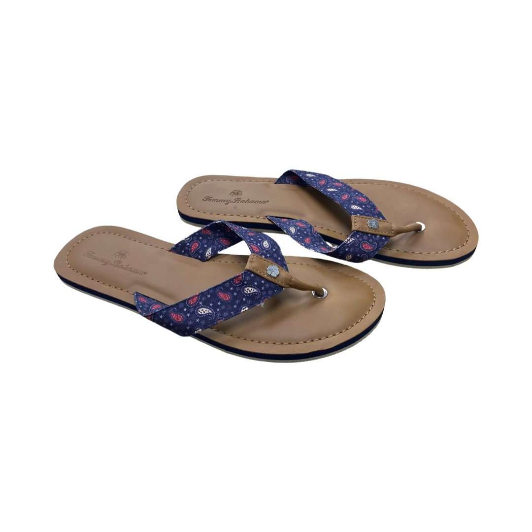 Sandals Flip Flops By Tommy Bahama In Multi, Size:9