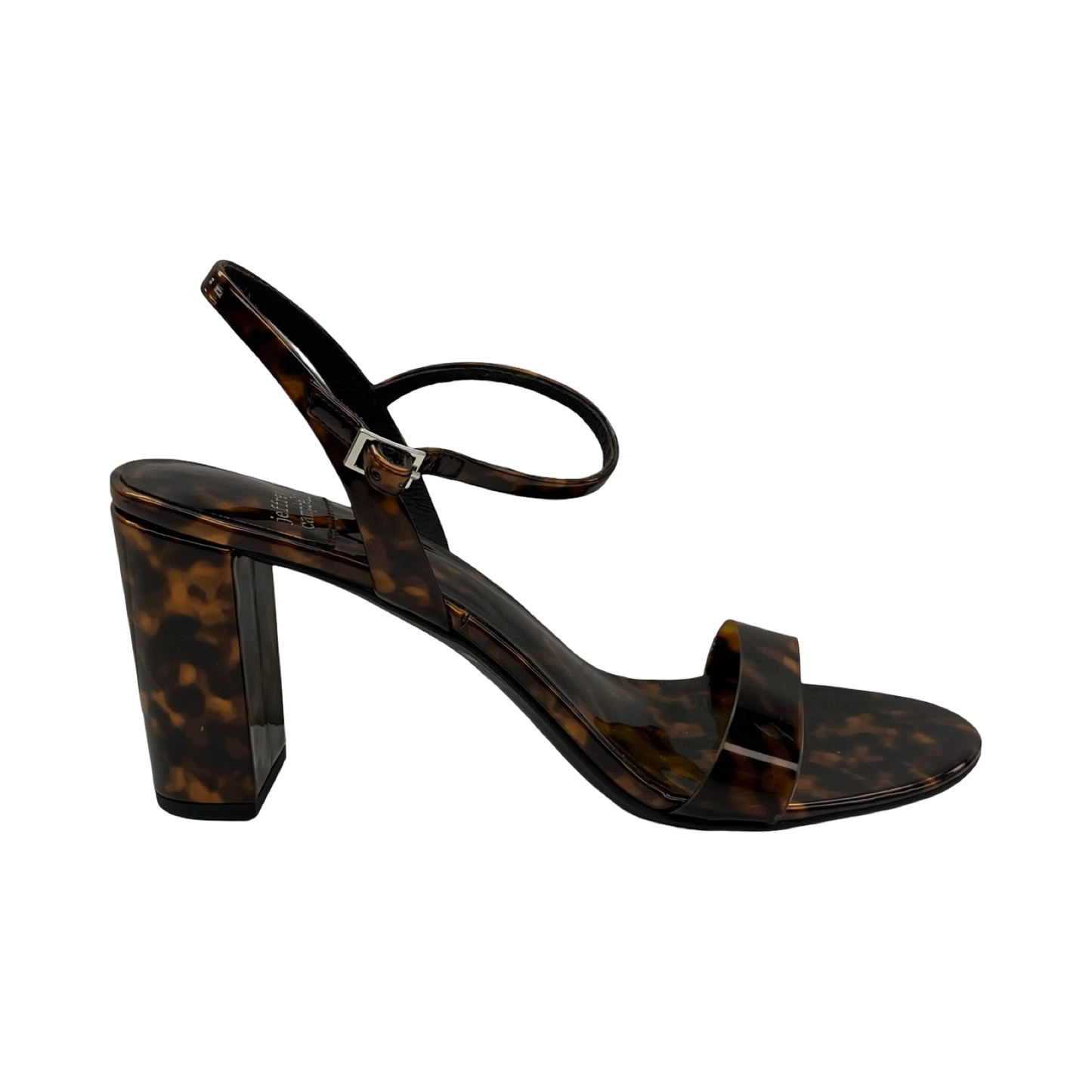 Sandals Heels Block By Jeffrey Campbell In Tortoise Shell Print, Size:8