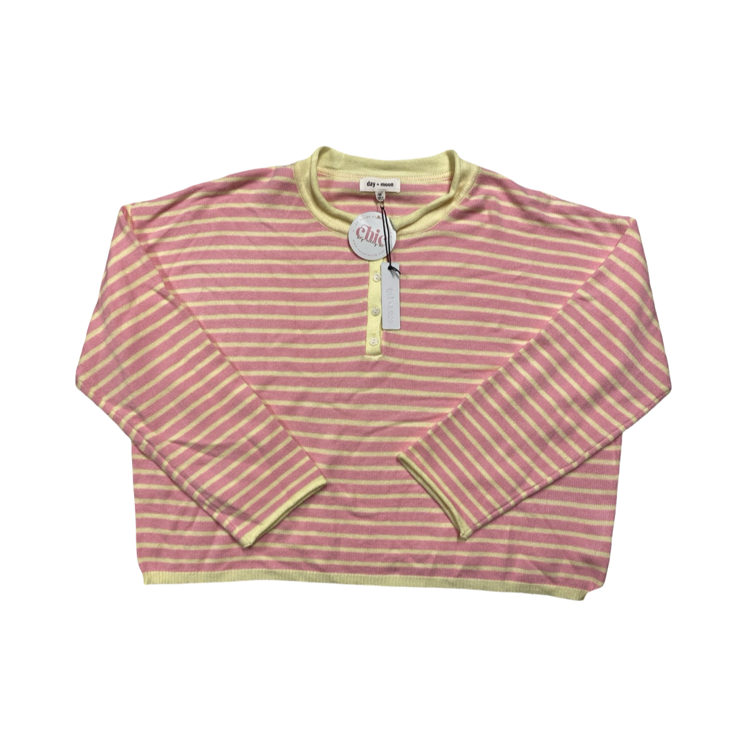 Sweater By Day + Moon In Striped Pattern, Size:M