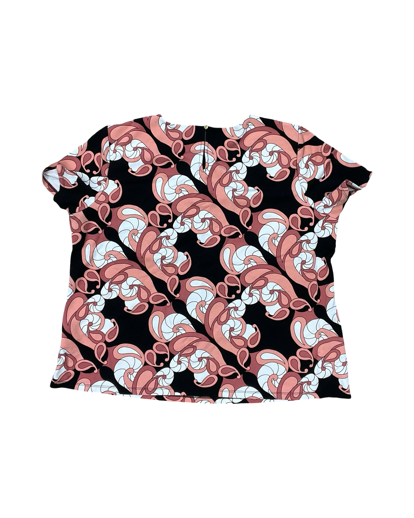 Top Ss By Liz Claiborne In Black & Pink, Size:1X