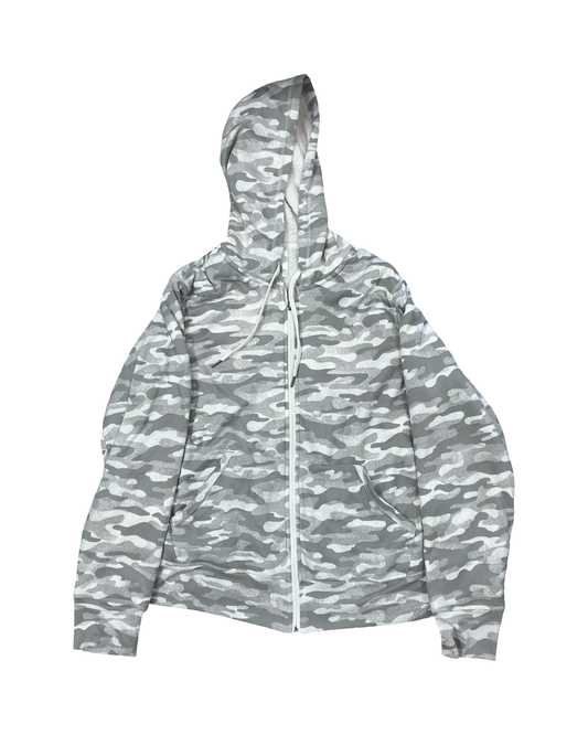Sweatshirt Hoodie By Members Mark In Grey & White, Size:Xl