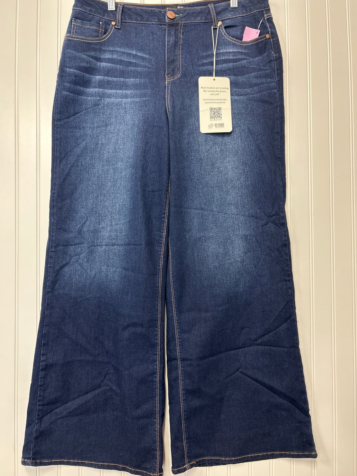Jeans Wide Leg By 1822 Denim In Blue Denim, Size:16