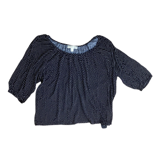 Top 3/4 Sleeve By Michael By Michael Kors In Polkadot Pattern, Size:2X