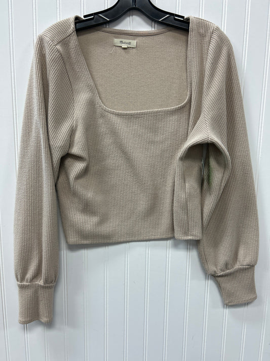 Top Ls By Madewell In Tan, Size:L