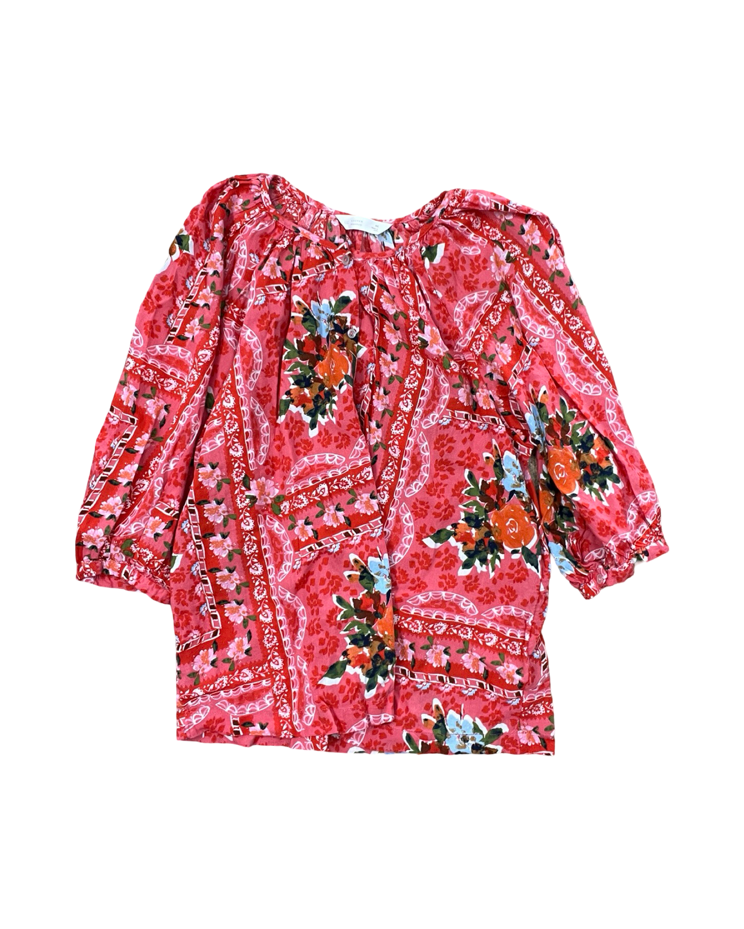 Top 3/4 Sleeve By Lc Lauren Conrad In Pink, Size:M