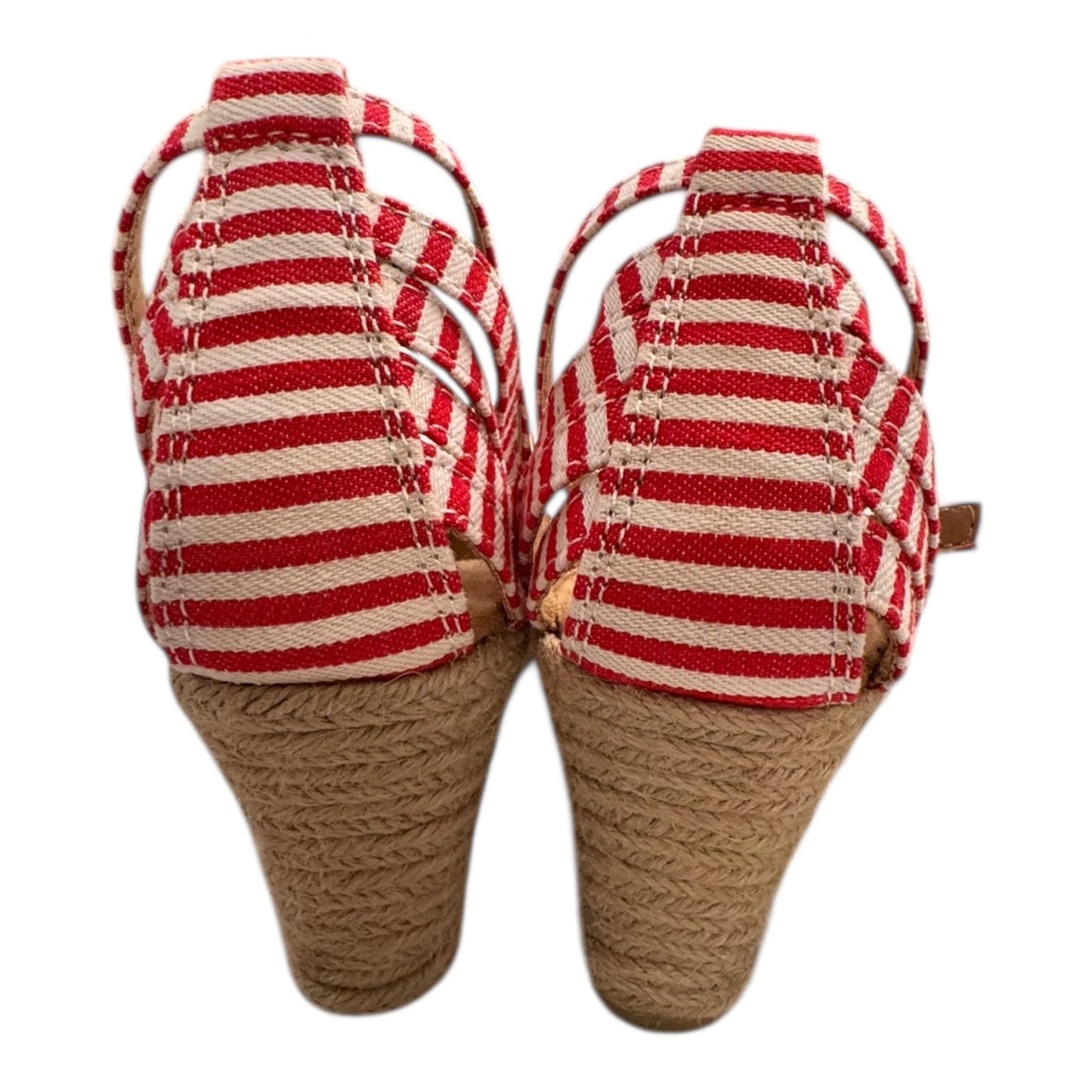 Shoes Heels Wedge By White Mountain In Red & White, Size:6
