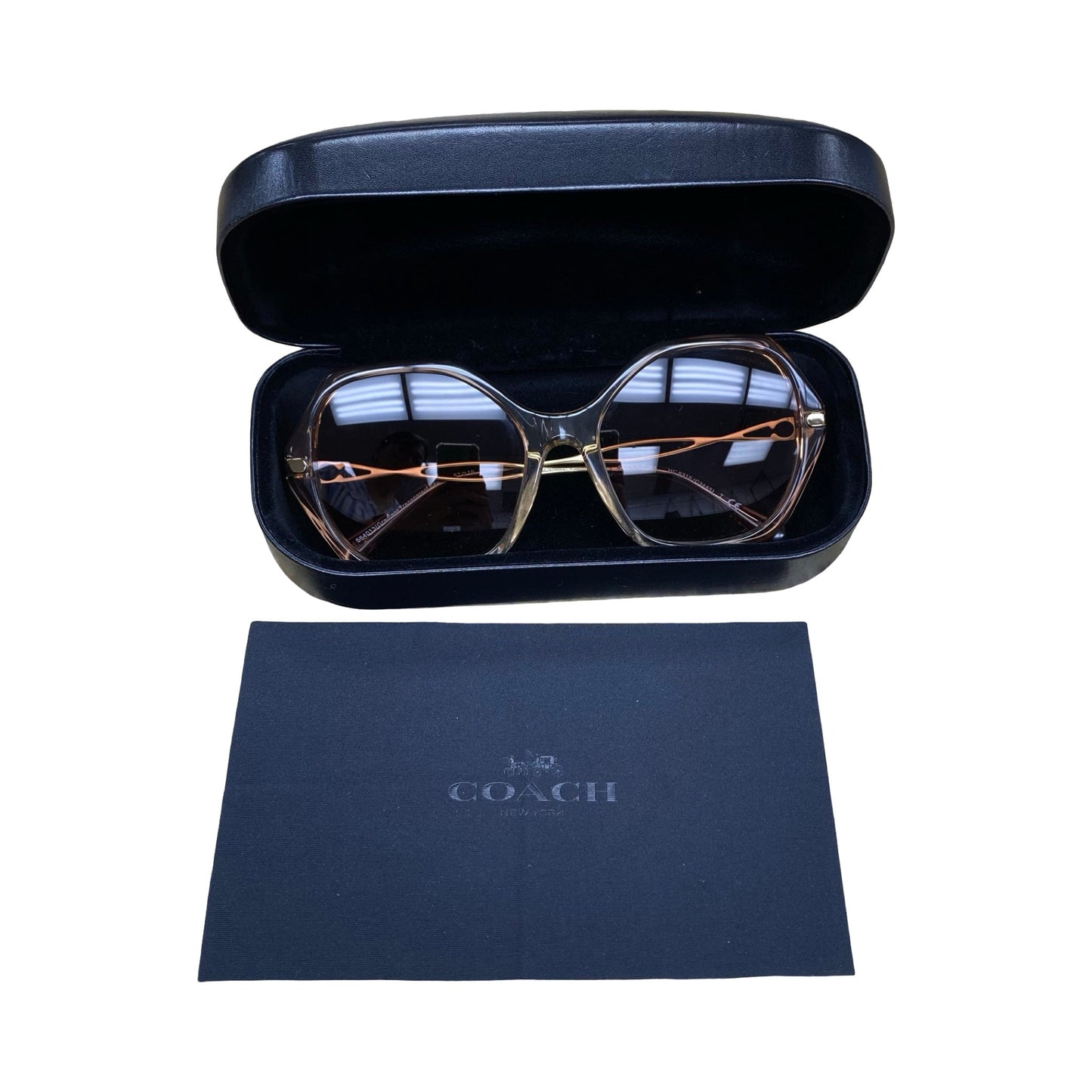 Sunglasses Designer By Coach In Clear, Size: