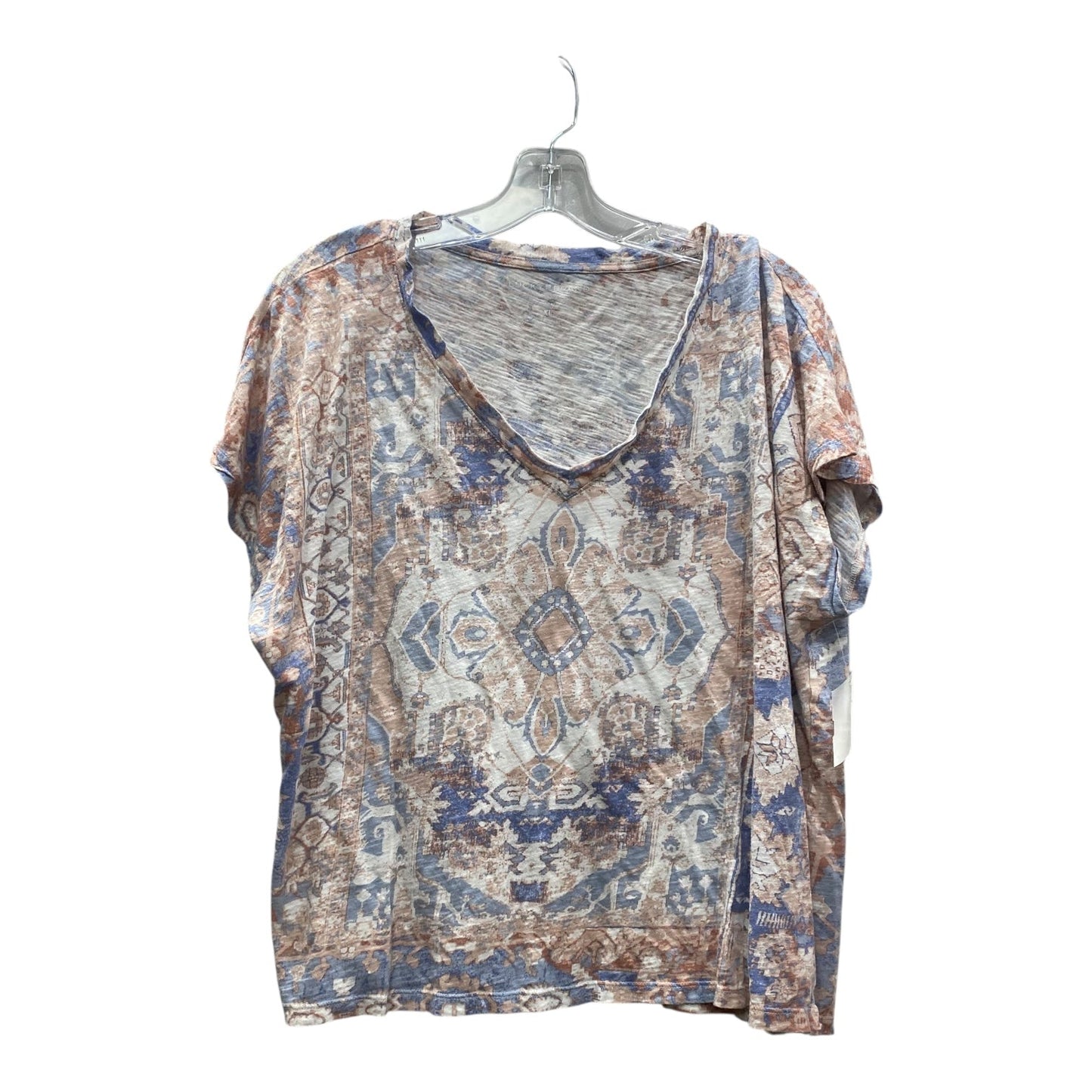 Top Ss Basic By Lucky Brand In Blue & White, Size:Xl