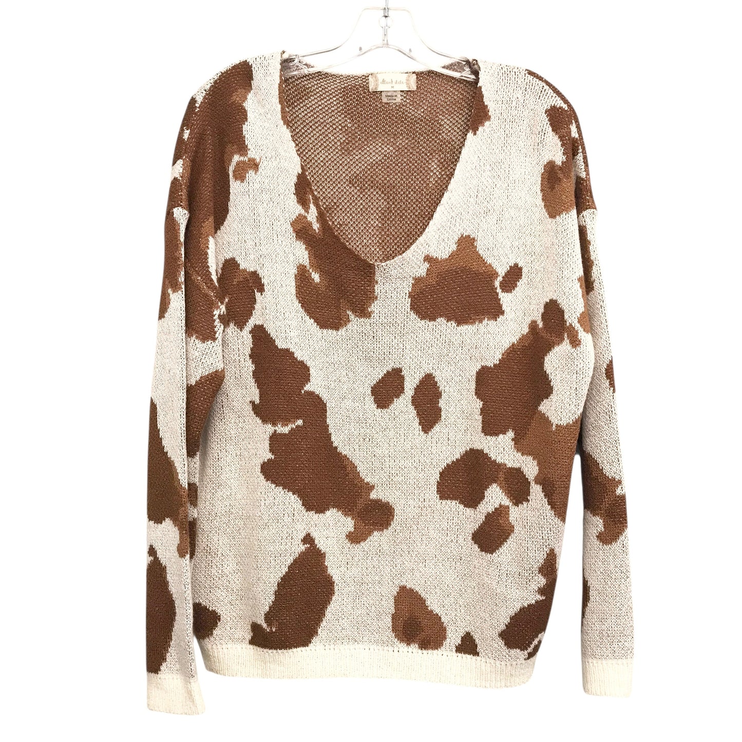Sweater By Altard State In Brown & Cream, Size:M