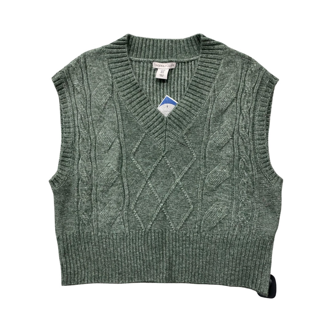 Vest Sweater By Sincerely Jules In Grey, Size:S