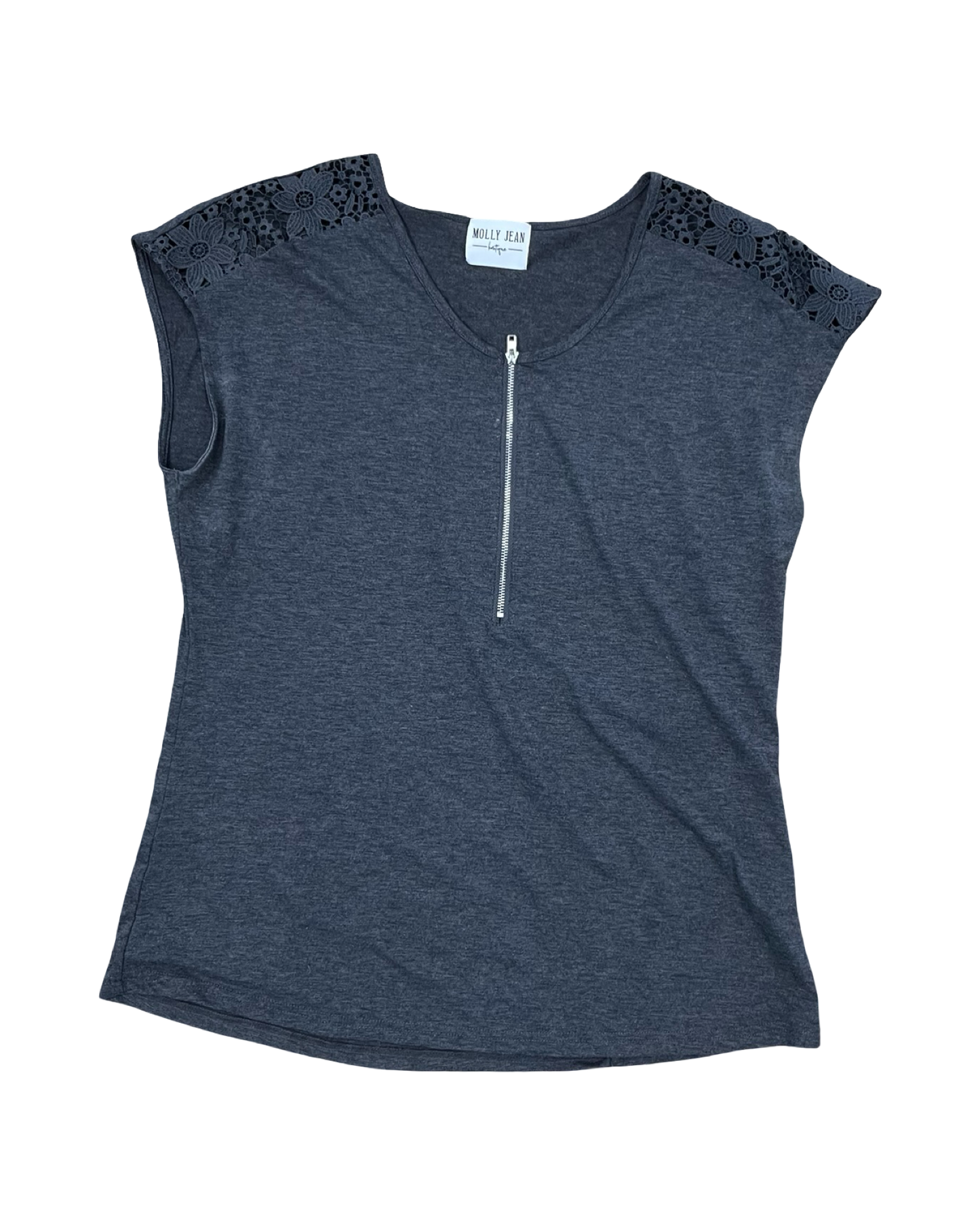 Top Sleeveless By Clothes Mentor In Grey, Size:Xl