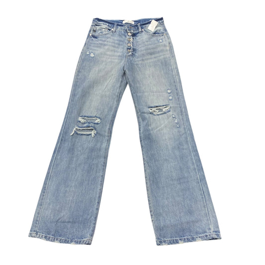 Jeans Wide Leg By Kancan In Blue Denim, Size:6
