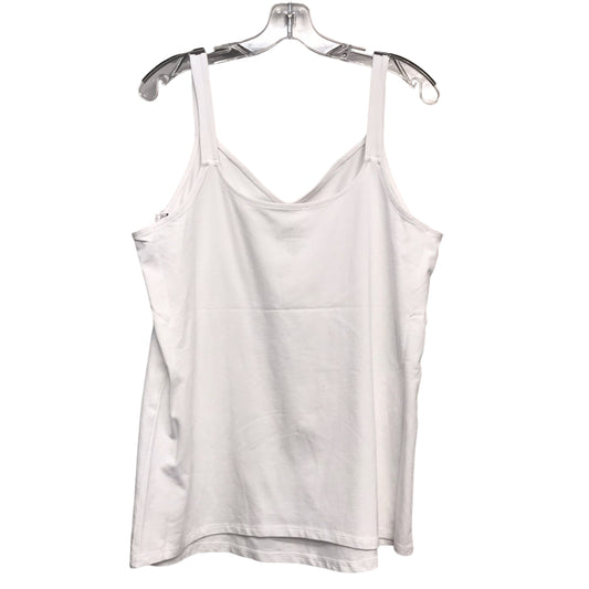 Top Sleeveless By Torrid In White, Size:3X