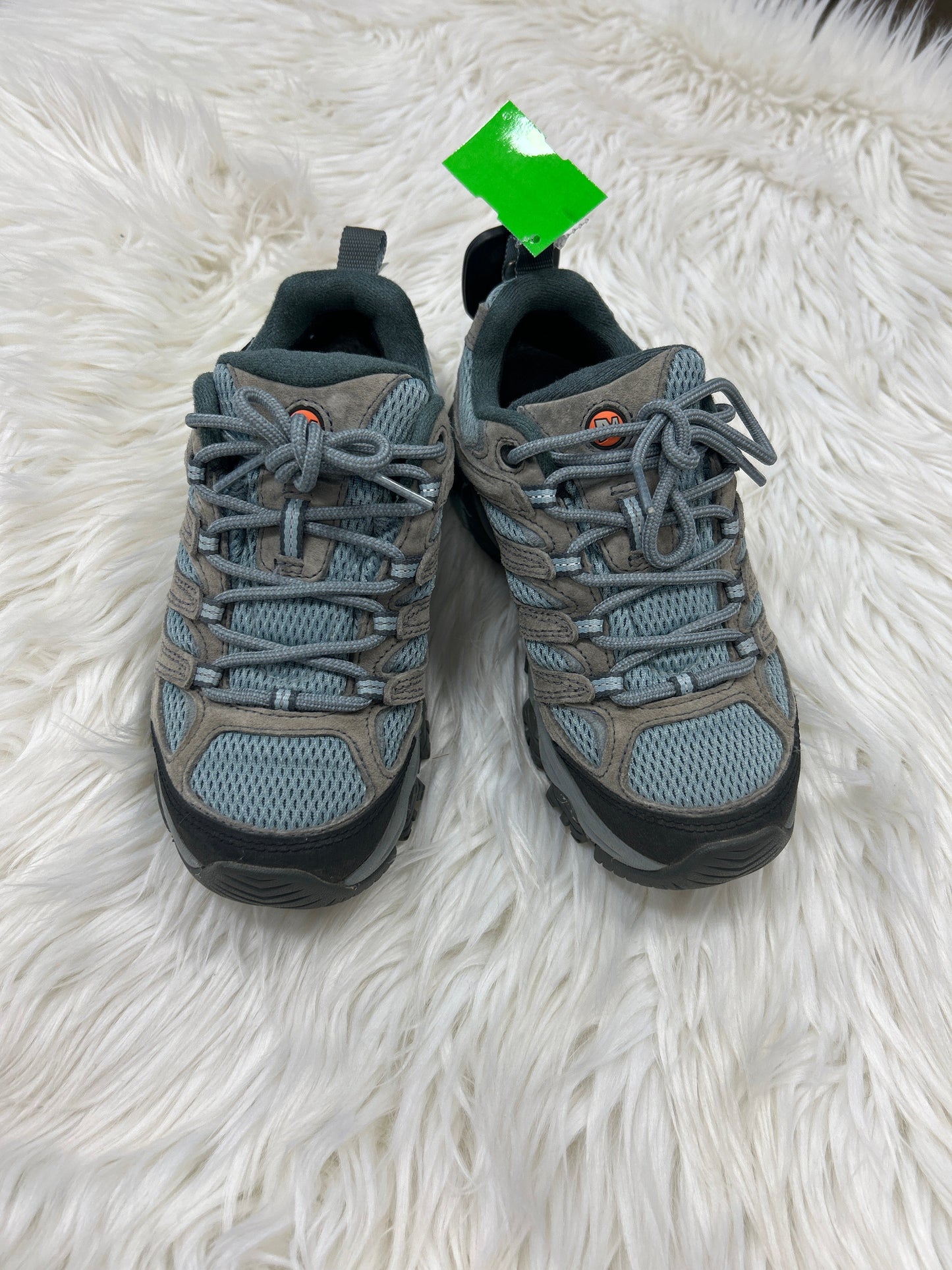 Shoes Hiking By Merrell In Blue & Grey, Size:6.5